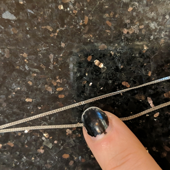 925 Sterling silver chain and pendant with cubic zirconia - Picture 6 of 6